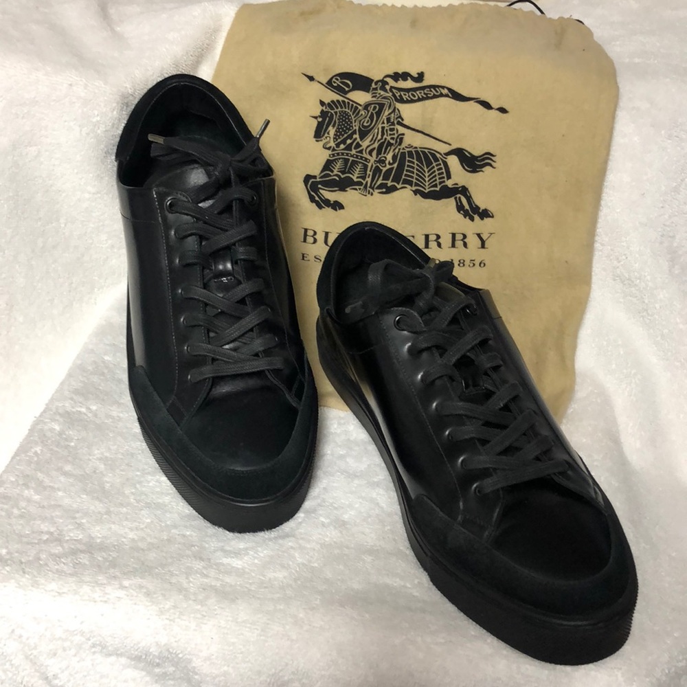 Mens Black Burberry Sneakers